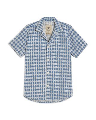 OAS - Cotton Terry Jacquard Regular Fit Button Down Shirt