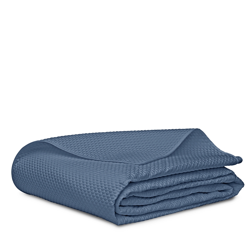 Matouk Alba Quilt, Full/queen In Blue