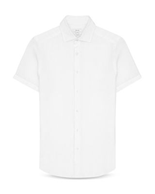 Holiday Slim Fit Short Sleeve Linen Shirt