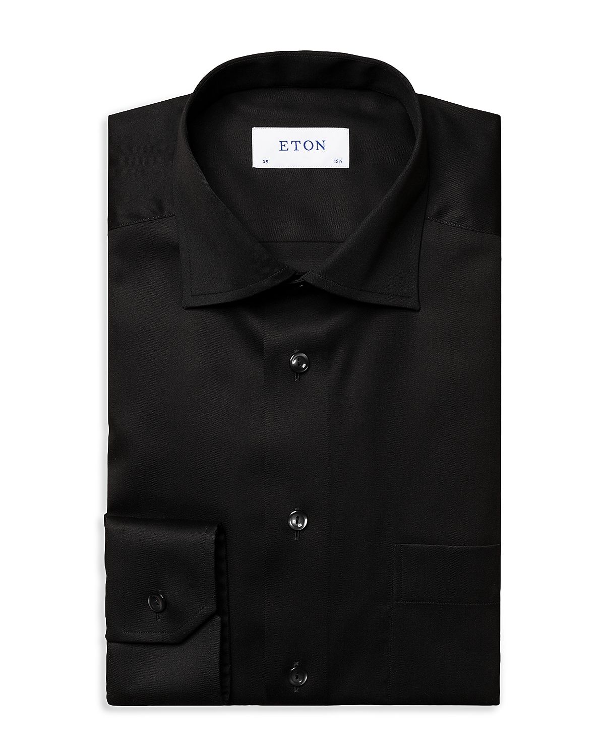 Eton Classic Black Twill Dress Shirt