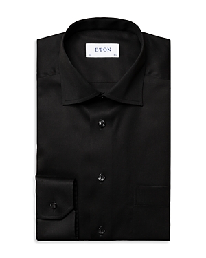 Eton Classic Black Twill Dress Shirt