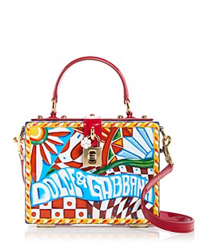Dolce Gabbana D&G Women Small Smooth Calfskin Devotion Bag-Green