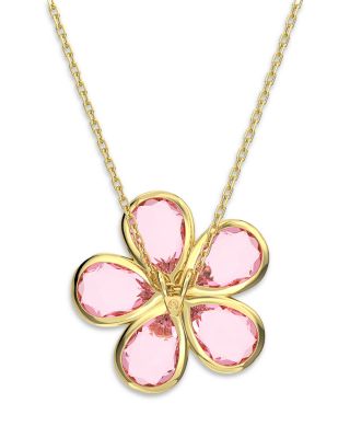 Idyllia Flower Crystal Pendant Necklace, 15-17"
