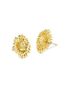 Kendra Scott - Brielle Openwork Flower Stud Earrings in 14K Gold Plated