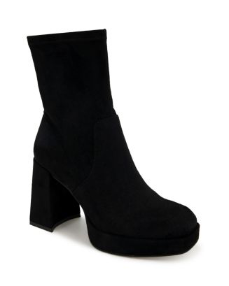 Kenneth Cole Women's Bri Pull On Stretch High Heel Boots | Bloomingdale's