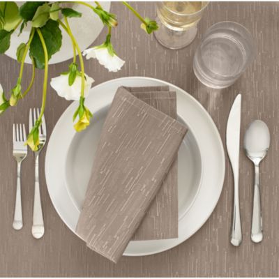 Continental Solid Texture Water and Stain Resistant Table Linen Collection