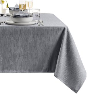 Elrene Home Fashions Laurel - Tovaglia resistente all'acqua e alle macchie in tinta unita, ovale, 152 x 213 cm, colore: Talpa