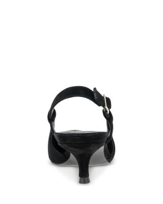 Women's Martha Pointed Toe Slip On Slingback Flats