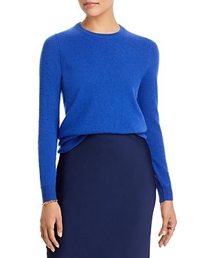 C By Bloomingdale's Cashmere C By Bloomingdale's Crewneck Cashmere Jumper - 100% Exclusive In Admiral Blue