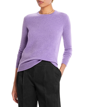 C By Bloomingdale's Cashmere C By Bloomingdale's Crewneck Cashmere Jumper - 100% Exclusive In Mystic Violet