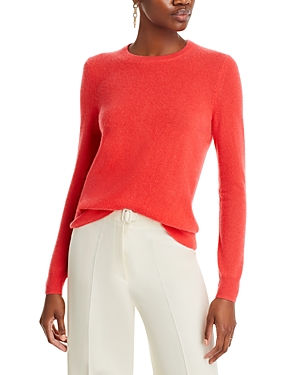 C By Bloomingdale's Cashmere C By Bloomingdale's Crewneck Cashmere Sweater - 100% Exclusive In Sienna