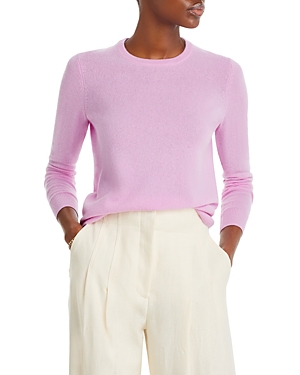 C By Bloomingdale's Cashmere C By Bloomingdale's Crewneck Cashmere Jumper - 100% Exclusive In Rose Quartz