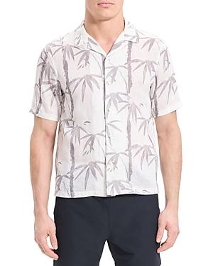 Theory Irving Short Sleeve Button Front Camp Shirt