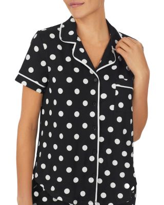 Printed Cropped Pajama Set