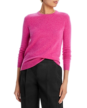 C By Bloomingdale's Cashmere C By Bloomingdale's Crewneck Cashmere Sweater - 100% Exclusive In Rose Heather