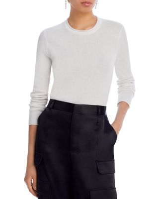AQUA - Rolled Edge Cashmere Sweater - Exclusive