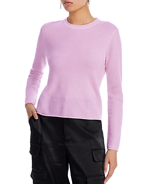 Aqua Rolled Edge Cashmere Sweater - 100% Exclusive In Lavender Amethyst