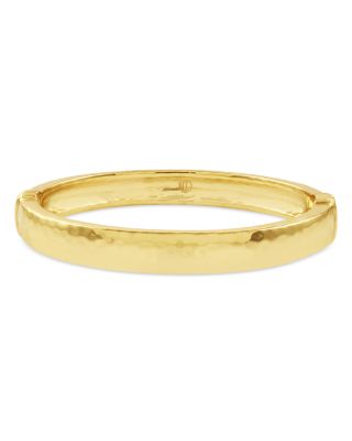 Cleopatra Oval Hammered Bangle Bracelet