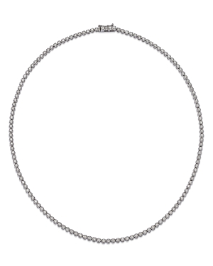 Bloomingdale's Diamond Crown Set Tennis Necklace In 14k White Gold, 4.0 Ct. T.w. - 100% Exclusive