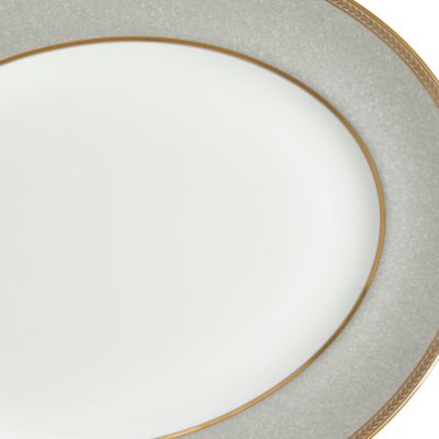 Renaissance Grey Oval Platter 