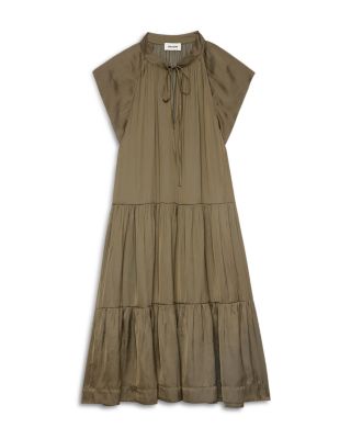 Rito Tiered Satin Dress