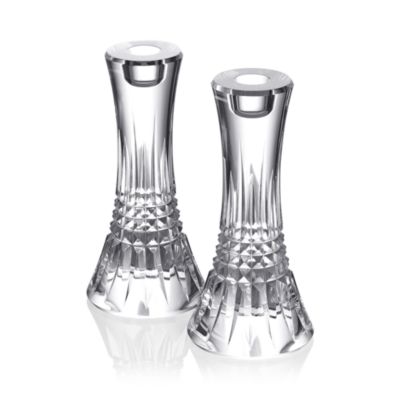Lismore Diamond Essence 7" Candlesticks, Set of 2