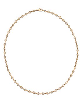 Bloomingdale's - Diamond Station Tennis Necklace in 14K Yellow Gold, 3.60 ct. t.w. 