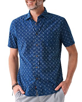 Faherty - Men's Regular Fit Organic Cotton Short Sleeve Shirt  