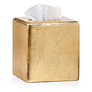 Labrazel Ava Gold Tone Tissue Cover In Gold Leaf