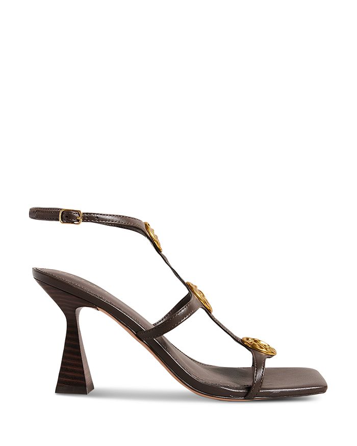Ted Baker - Women's Tayalin Square Toe Coin Decorated High Heel Sandals