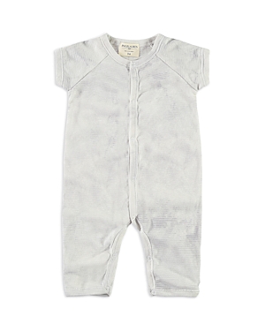 Shop Paigelauren Unisex Marble Short Sleeve Raglan Whim-zzz Romper - Baby In Marble Gray