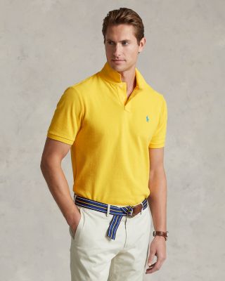 Custom Slim Fit Mesh Polo Shirt