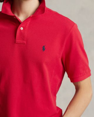 Custom Slim Fit Mesh Polo Shirt