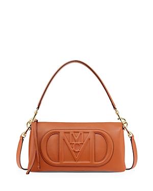 Shop Mcm Mode Travia Small Leather Shoulder Bag In Bombay Brown/gold