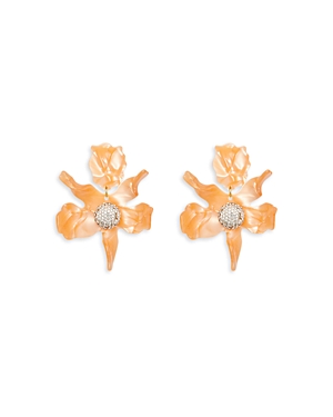 LELE SADOUGHI PAVE LILY STATEMENT EARRINGS