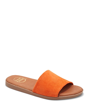 Andre Assous Paloma Woven Slide Sandal In Orange