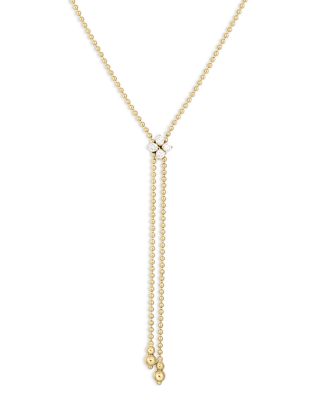 Roberto Coin - 18K Yellow Gold Love in Verona Diamond Mini Tassel Pendant Necklace, 23"