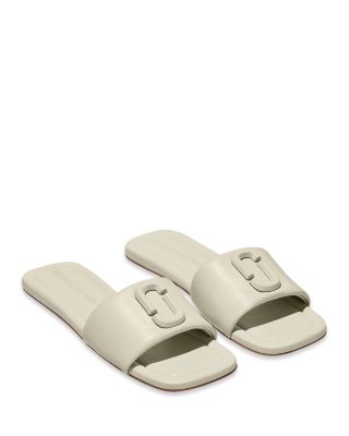 【MARC JACOBS】THE LEATHER SLIDE サンダル ホワイト【mjl07】 MARC JACOBS Women's The J Marc Slide Sandals | Bloomingdale's