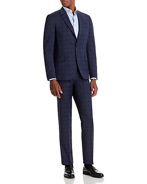 Paul Smith Soho Tonal Plaid Extra Slim Fit Suit In Gray Blue