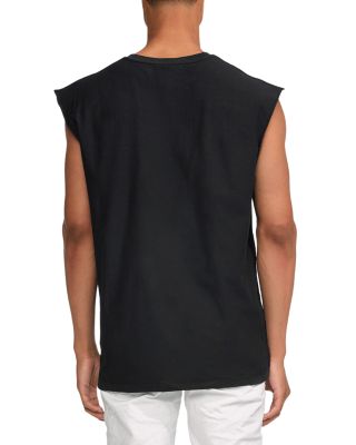 Purple Brand Textured Jersey Sleeveless Graphic Tee
