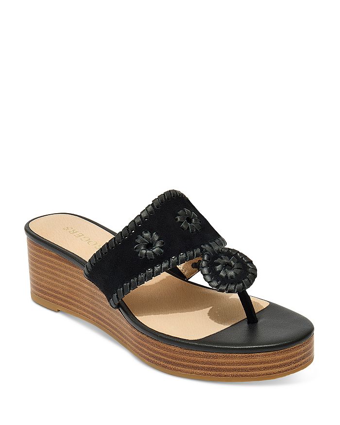 Jack Rogers Women s Jacks Mid Wedge Platform Thong Sandals