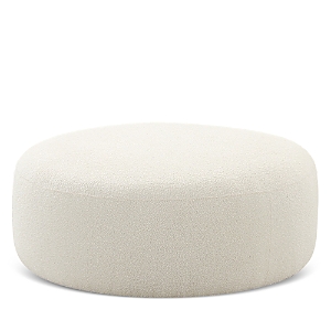 Tov Furniture Broohah Boucle Ottoman In Cream