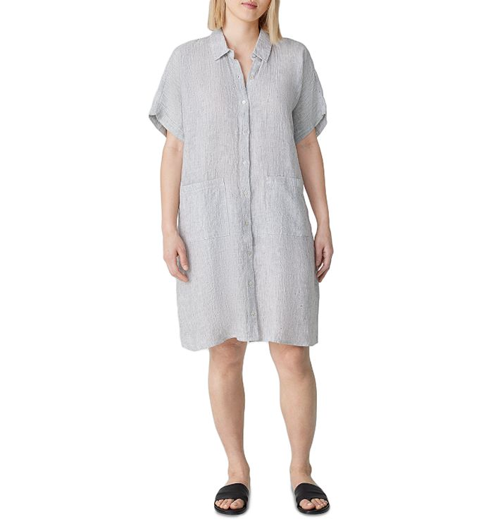 Linen/Visc Shirtmaker Dress main image 1