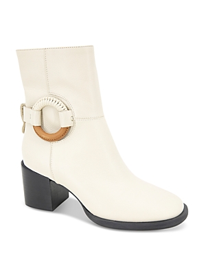 Shop Gentle Souls By Kenneth Cole Women's Holi Zip Booties In Stone Leather