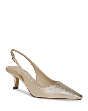 Sam Edelman Women's Bianka Sling Shoes In Gold Leaf In Gold Leaf