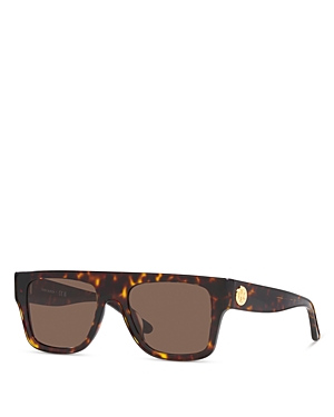 Tory Burch Women's Square Sunglasses, 52mm In Tortoise/brown Solid