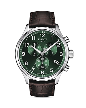 Shop Tissot Chrono Xl Watch, 45mm In Green/brown