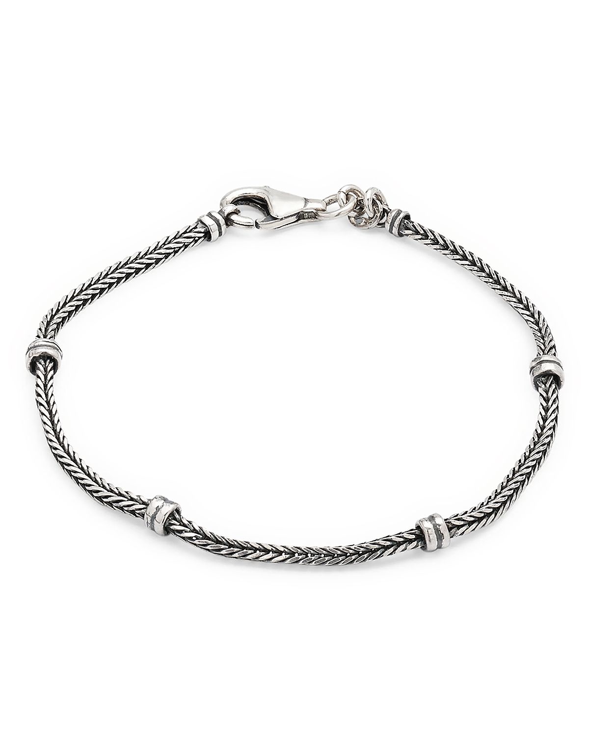 Jan Leslie Sterling Silver Herringbone Bracelet