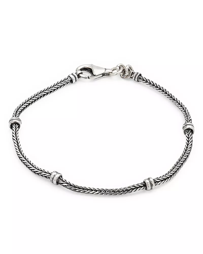 Jan Leslie Sterling Silver Herringbone Bracelet