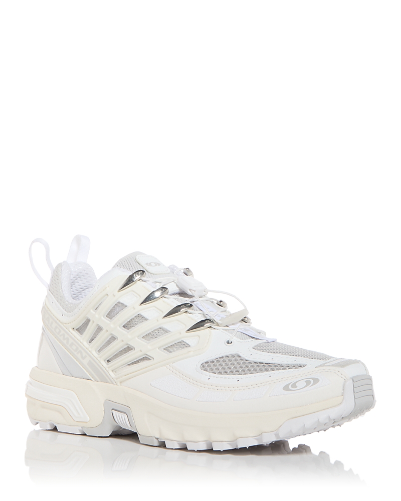 Salomon Acs Pro Advanced Low-top Sneakers In White/vanilla